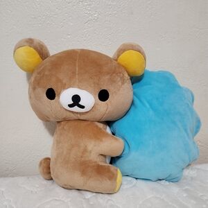 Rilakkuma Hugging Blue Cloud Plush
